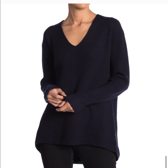 Madewell Small Sweater Woolside Pullover Navy blue - Picture 1 of 6